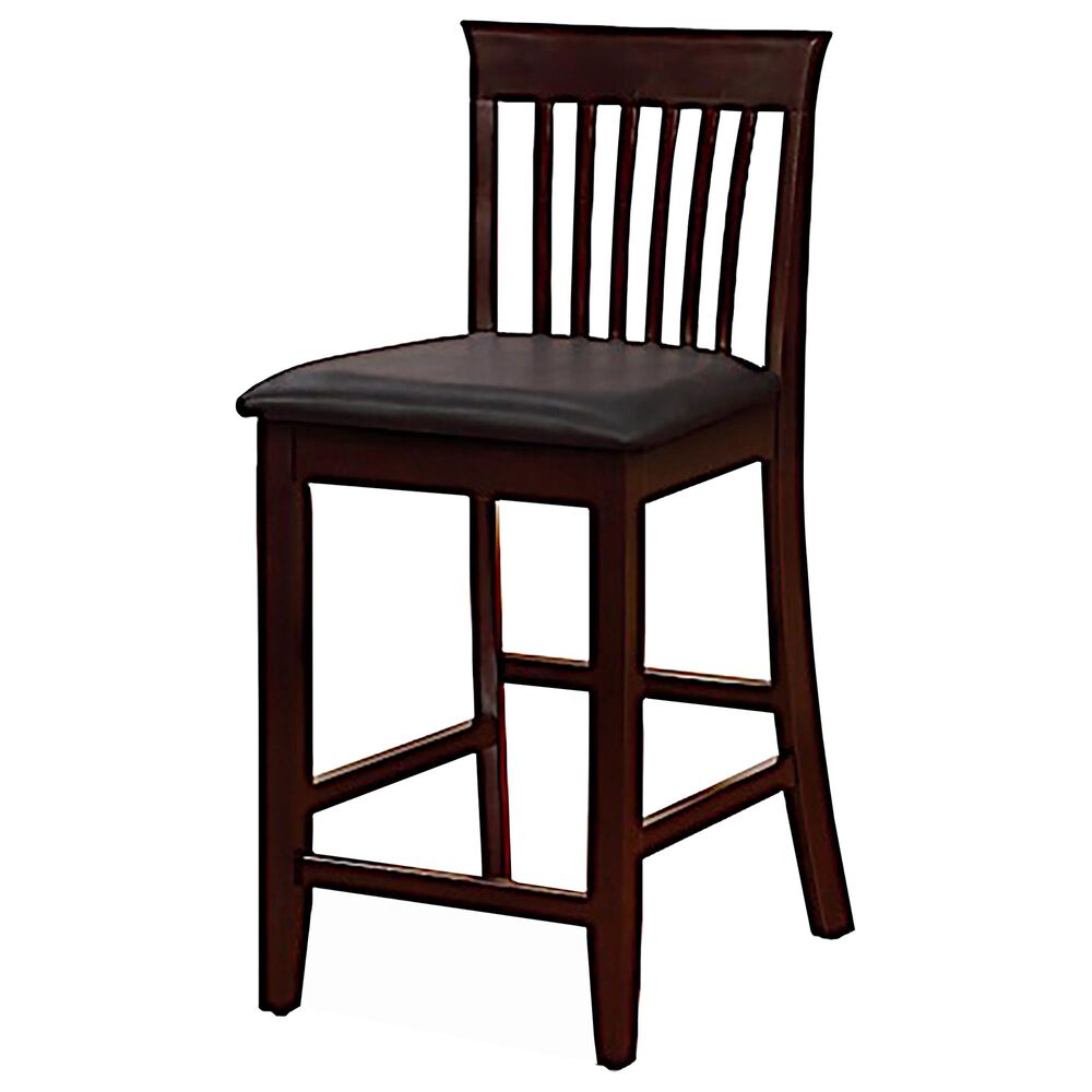 Linden Boulevard Torino Counter Stool in Black/Espresso, , large