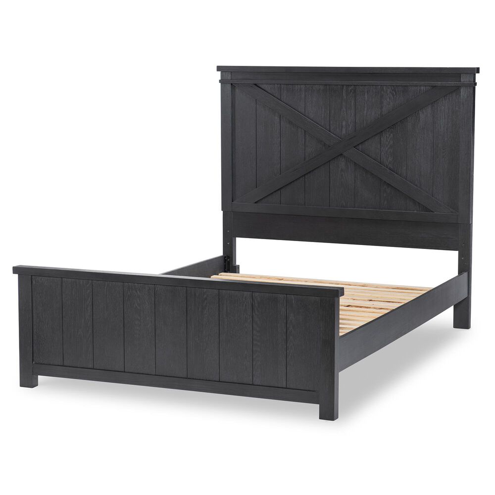 Legacy Classic Flatiron Full Panel Bed with Trundle in Midnight, , large