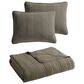 Hallmart Collectibles Sierra 3-Piece Queen Coverlet Set in Olive, , large