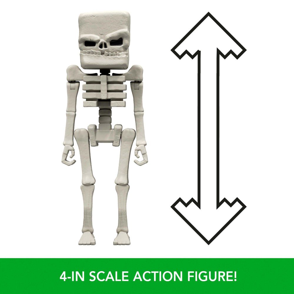 Minecraft A Minecraft Movie - 4&quot; Skeleton Action Figure in Multicolor, , large