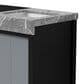 Lexora Home Zilara 36" Single Bathroom Vanity in Black and Grey with 11 cm Castle Grey Marble Top and Rectangular Sink, , large
