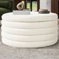Jennifer Taylor Home Fuji Storage Ottoman in Ivory White, , large