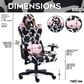 Rta Products Llc Cow Gaming Chair in Black and White, , large