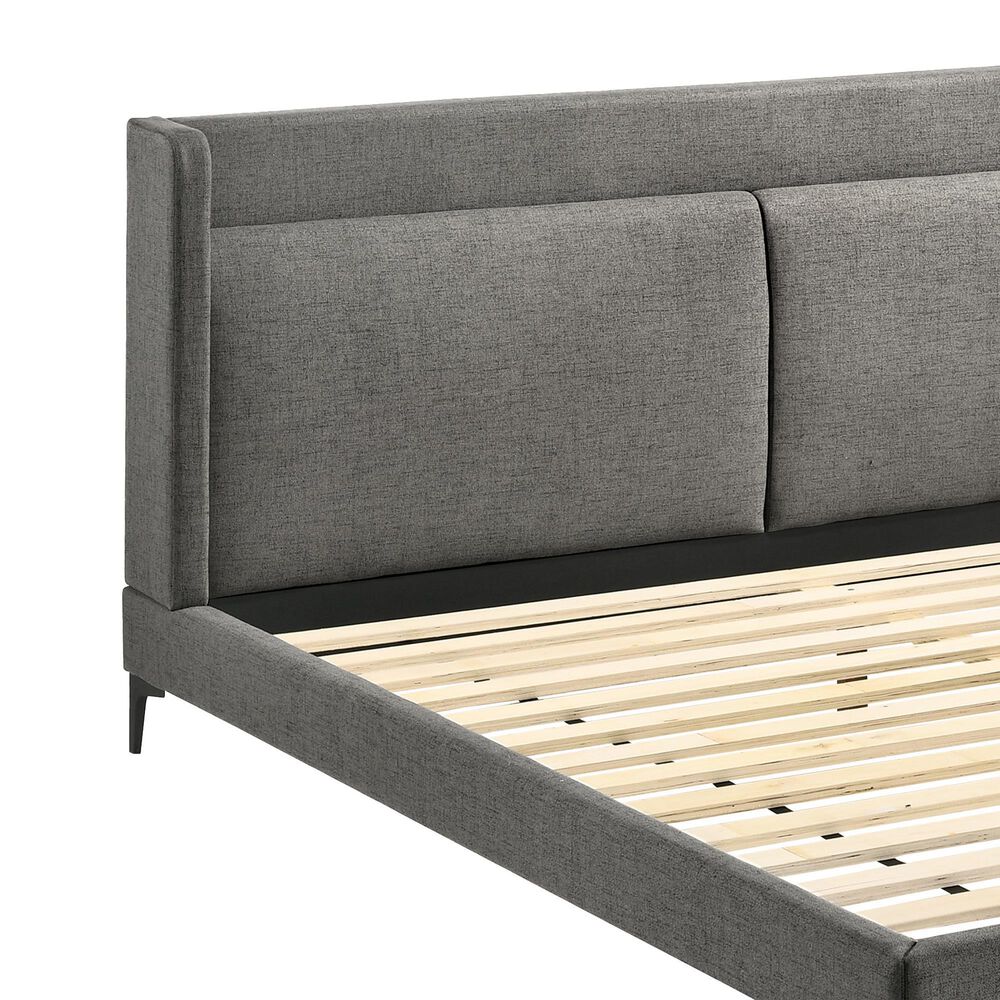 Blue River Legend Queen Platform Bed in Gray/Black, , large
