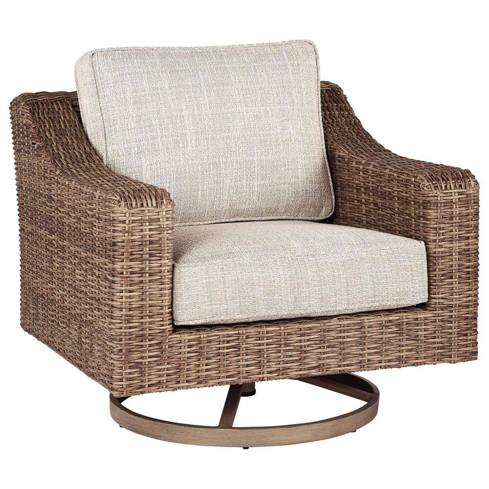 Ashley Beachcroft Sofa and Swivel Lounge Set in Beige, , large