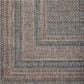 Amber Lewis x Loloi Topanga 5"3" x 7"6" Natural and Teal Indoor/Outdoor Area Rug, , large