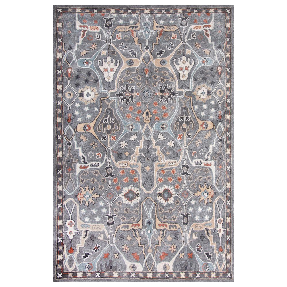 RIZZY Sapphire Gray 9"9" x 12"9" Area Rug, , large
