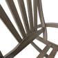 Hearth and Haven Sunview Outdoor Rocking Chair with Retractable Footrest in Grey, , large
