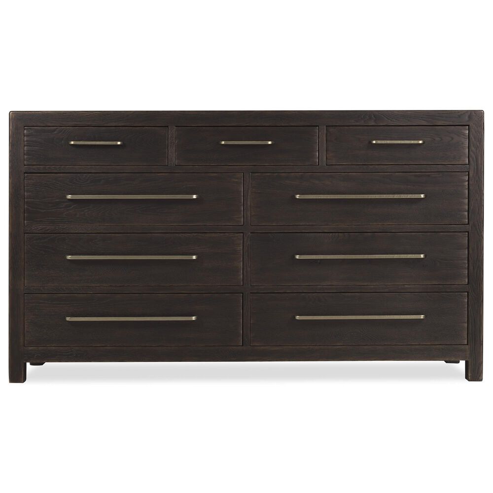 Hooker Furniture Driftwood 4-Piece King Panel Bedroom Set in Burnt Timber, , large