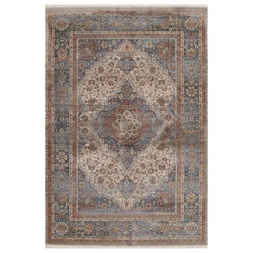 Momeni Izmir 2" x 3" Blue, Cream and Rust Area Rug, , large