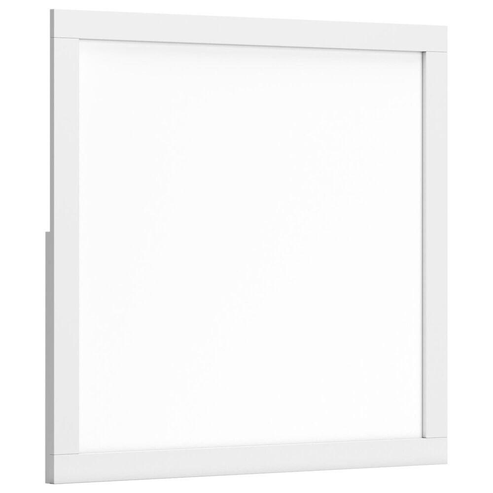 Ashley Binterglen Rectangular Mirror in White, , large