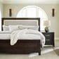 Ashley Neymorton King Panel Bed in Dark Grayish Brown, , large