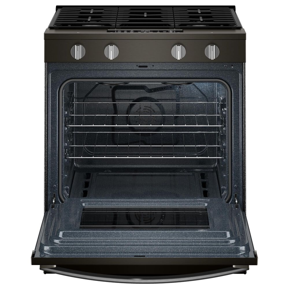 Whirlpool 30" Gas Smart Range in Black-on-Stainless Steel, , large