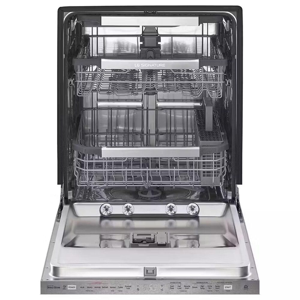 LG Signature Top Control Smart Wi-Fi Enabled Dishwasher with TrueSteam and QuadWash in Stainless Steel, , large