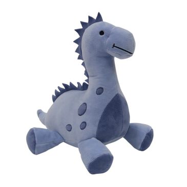 Lambs and Ivy Roar Plush Dinosaur Rex in Black, Navy and Tan, , large