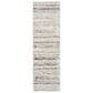 Nourison Glitz GLZ10 Cream and Grey 2"3" x 7"6" Runner, , large