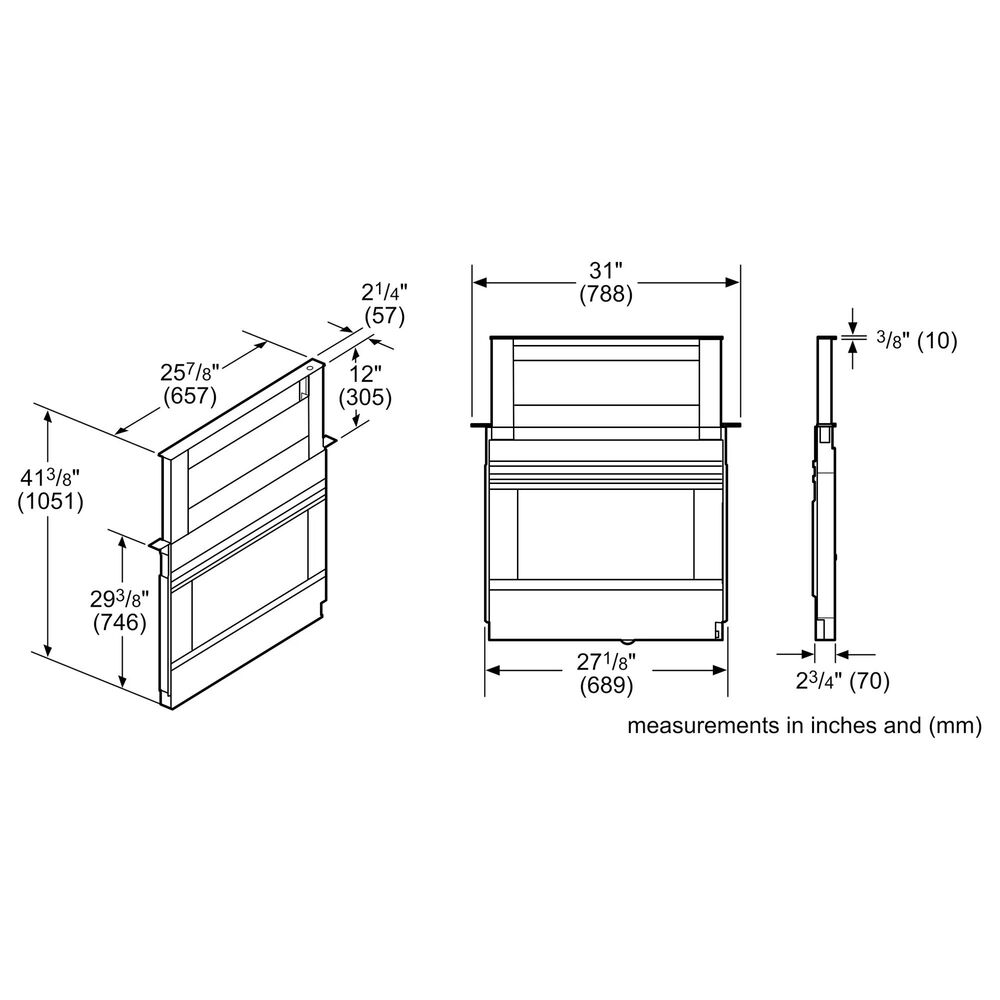 Bosch 800 Series 30&quot; Downdraft Ventilation in Stainless Steel, , large
