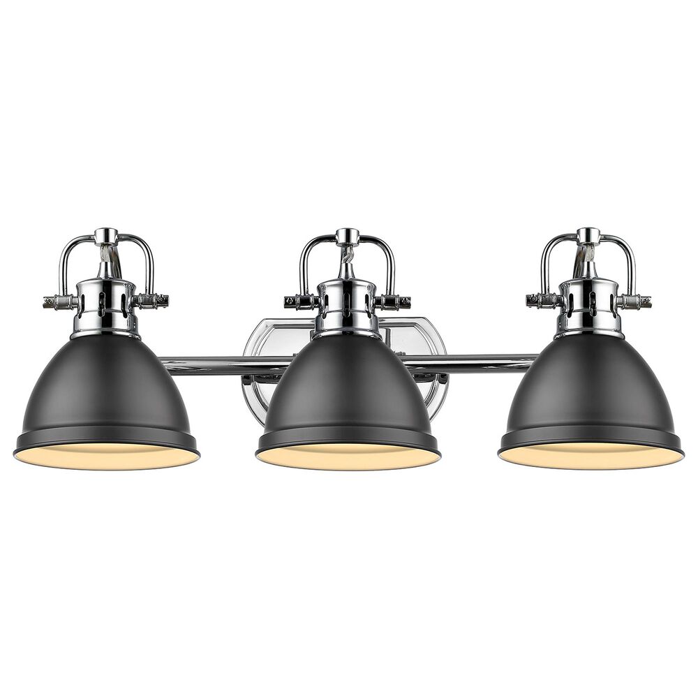 Golden Lighting Duncan 3-Light Bath Vanity in Chrome, , large