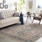 Surya Mirabel MBE-2302 10" x 14" Navy, Denim, Cream, Brown, Saffron, Taupe and Gray Area Rug, , large