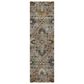 Dalyn Rug Company Silk Road Pewter, Gray, Ivory, Paprika, Sage and Gold 2"3" x 7"6" Runner, , large