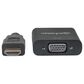 Manhattan HDMI Male to VGA Female, Optional USB Micro-B Power Port in Black, , large