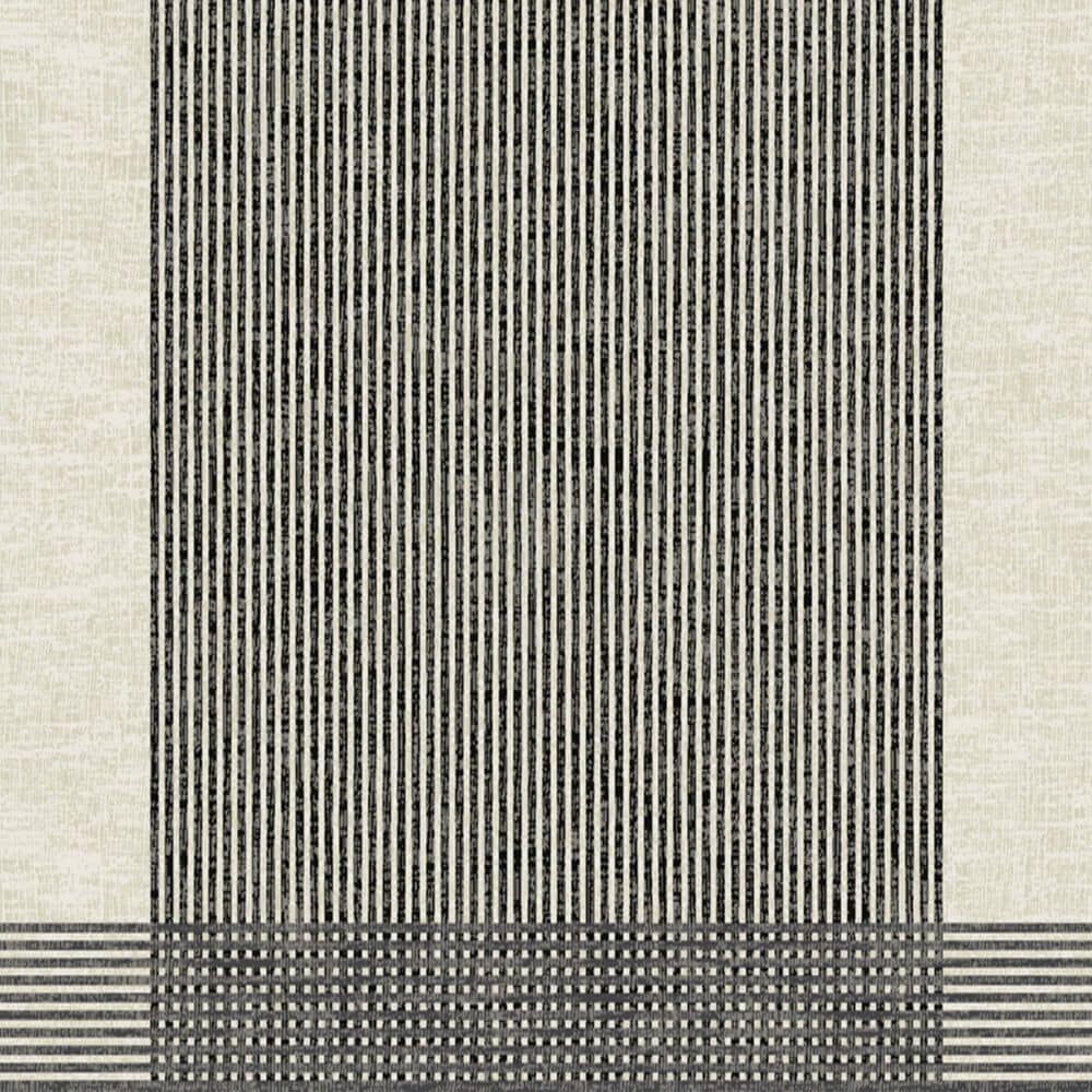 Balta Rugs Yves Striped 7&#39;10&quot; x 10&#39; Charcoal Area Rug, , large