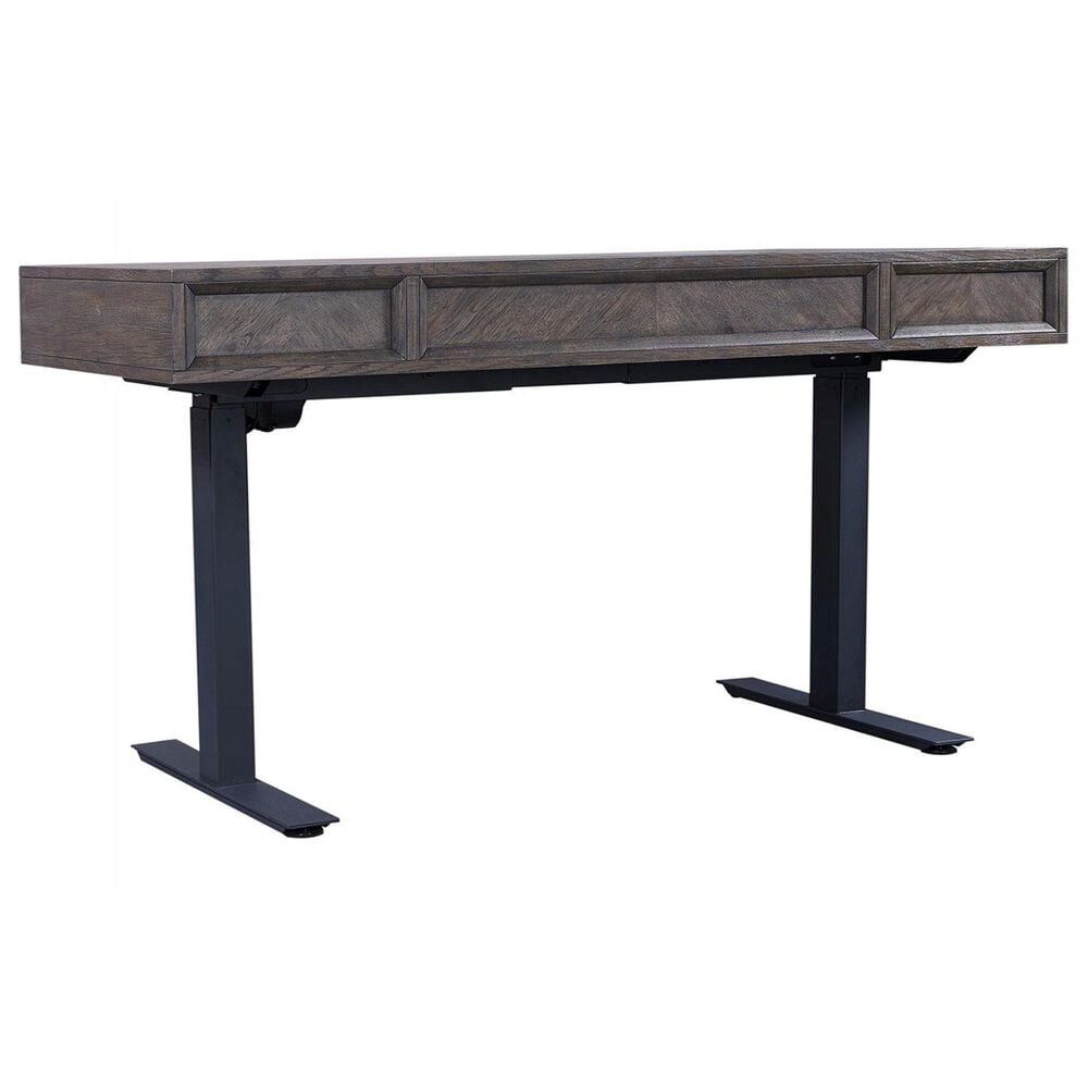 Riva Ridge Harper Point 60&quot; Lift Desk in Fossil and Black, , large