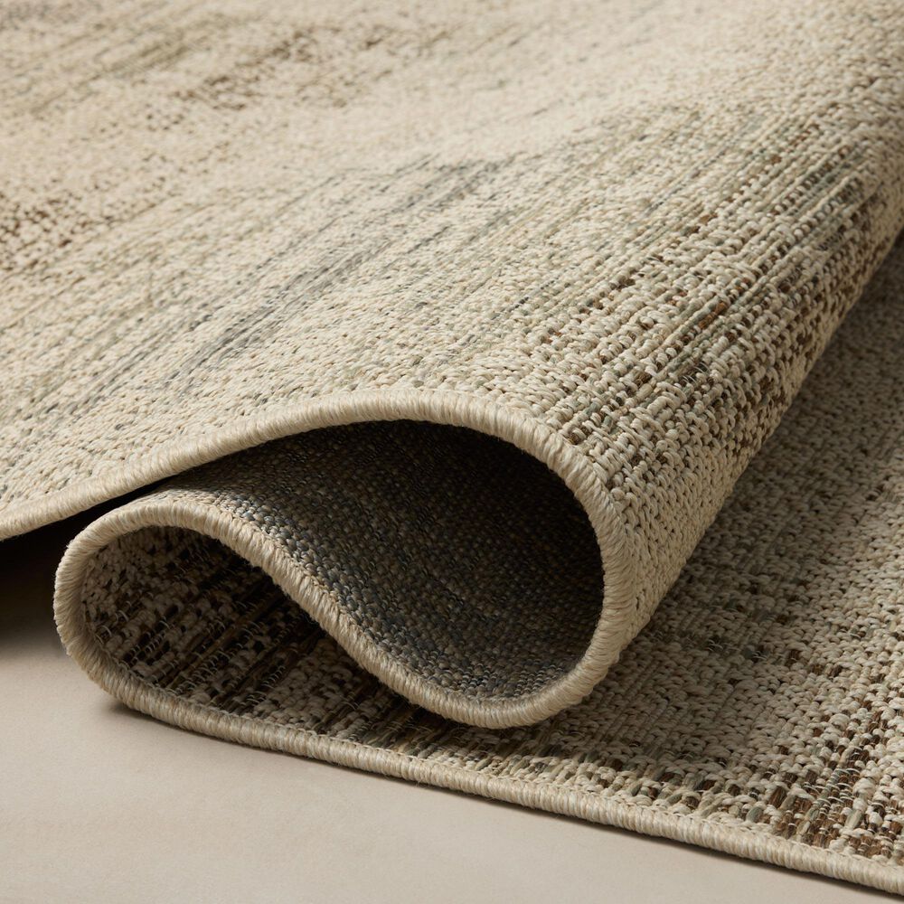 Loloi Saylor Ivory and Fog 8'6" x 12' Indoor/Outdoor Area Rug, , large