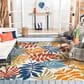 Safavieh Cabana CBN814A 9" x 12" Creme and Red Indoor/Outdoor Area Performance Rug, , large