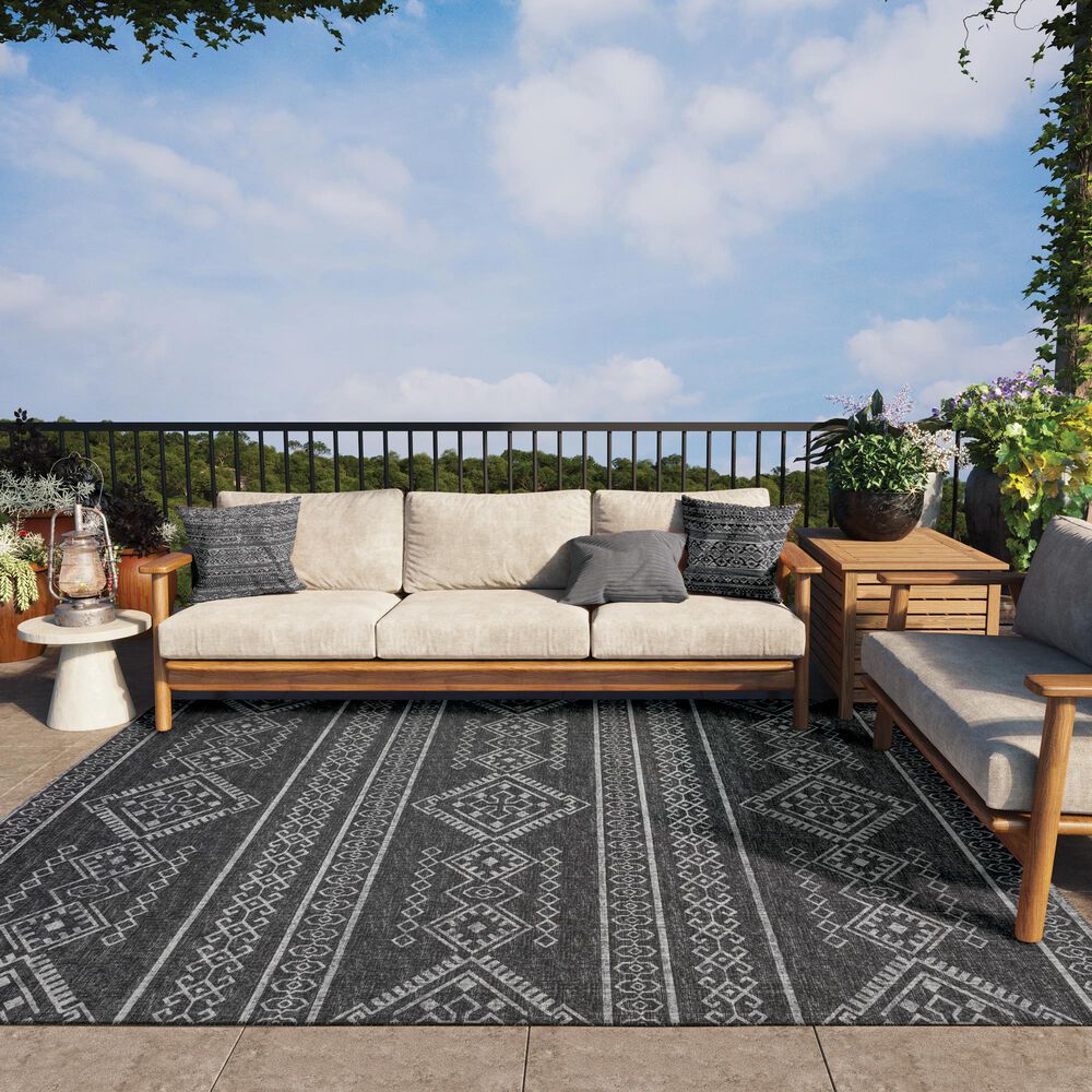 Dalyn Rug Company Sedona SN14 6&#39; x 9&#39; Midnight Indoor/Outdoor Area Rug, , large