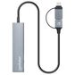 Manhattan 4-Port USB 3.0 Combo Hub in Space Gray, , large