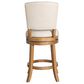 Richlands Furniture Santa Clara II Wood and Upholstered Swivel Counter Stool, , large