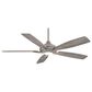 Minka-Aire Dyno 52" Ceiling Fan with Savannah Gray Blades in Brushed Nickel, , large