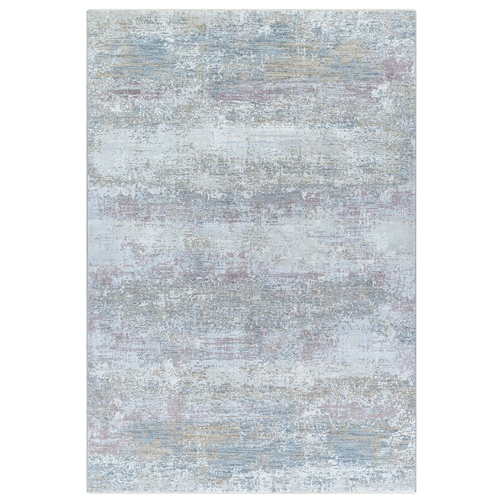Surya Brunswick 5" x 7"5" Blue, Cream, Tan, Olive, Dusty Pink and Light Slate Area Rug, , large
