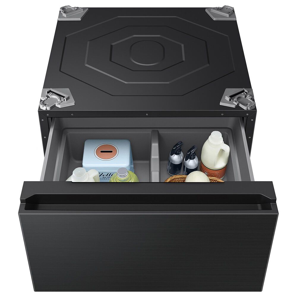 Samsung Bespoke AI Laundry Combo Pedestal with Storage Drawer in Brushed Black, , large