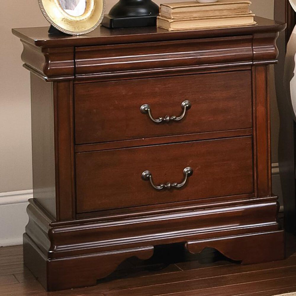 Belle Furnishings Carriage Court Nightstand in Cherry, , large