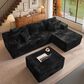 HOMLUX 108" Modular Sofa Set in Black, , large