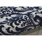 Nourison Damask DAS02 2"3" x 3"9" Ivory and Navy Area Rug, , large