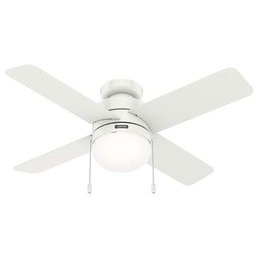 Hunter Timpani 44" Ceiling Fan with LED Lights in Fresh White, , large