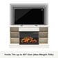 DHP Oslo 54" Fireplace TV Console in Plaster, , large