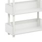 HOMLUX Turn-N-Tube 3-Tier Open Display Storage Bookshelf in White, , large