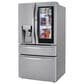 LG 2-Piece Kitchen Package with 22.3 Cu. Ft 4-Door French Door Refrigerator and Single Door Freezer in Stainless Steel, , large
