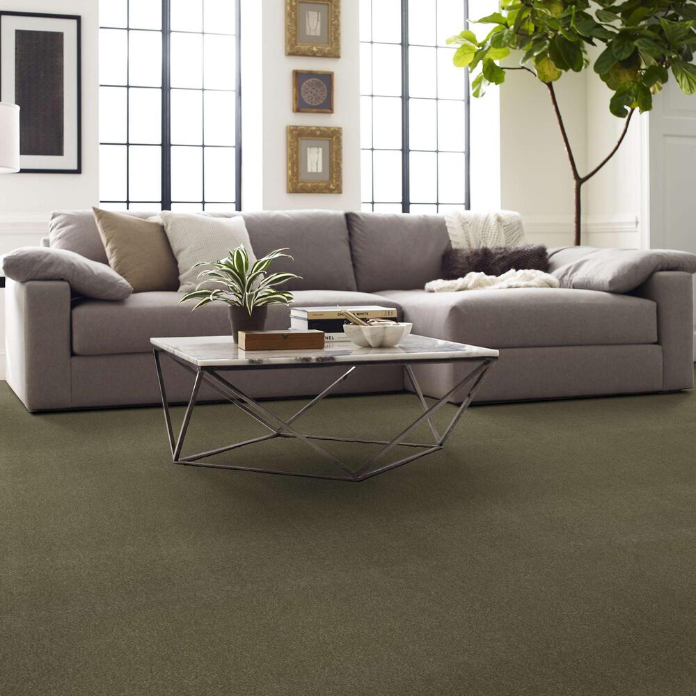 Shaw Luxuriant Carpet in Sea Grass, , large