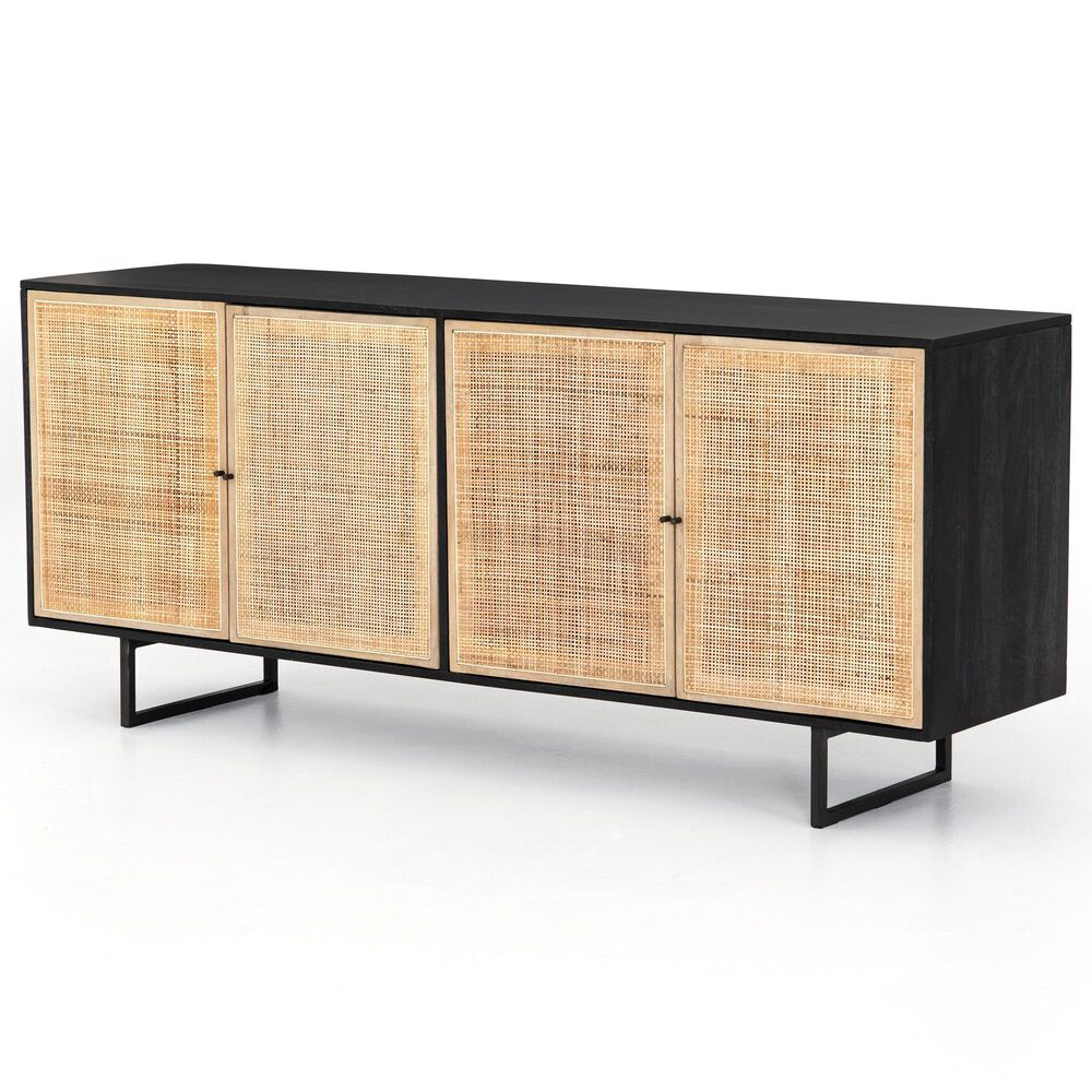 Four Hands Prescott Carmel Sideboard in Black Wash, Natural and Charcoal Grey, , large