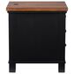 Ashley Wildenauer Chair Side End Table in Warm Satin Black and Brown, , large