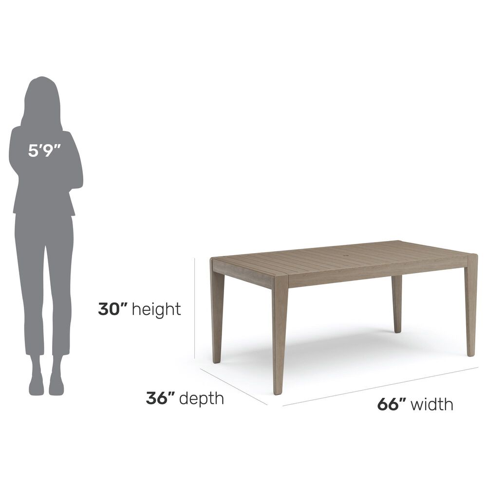 Homestyles Sustain Patio Dining Table in Stain Brown - Table Only, , large