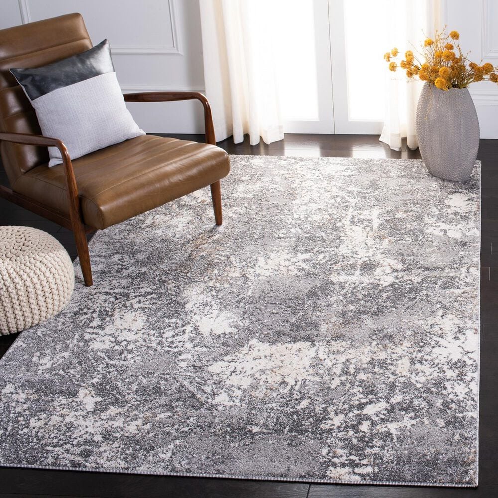 Safavieh Aston ASN715 3&#39; x 5&#39; Light Grey and Grey Area Rug, , large