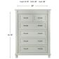 Baby Appleseed Rowan 6-Drawer Tall Chest in Sage, , large