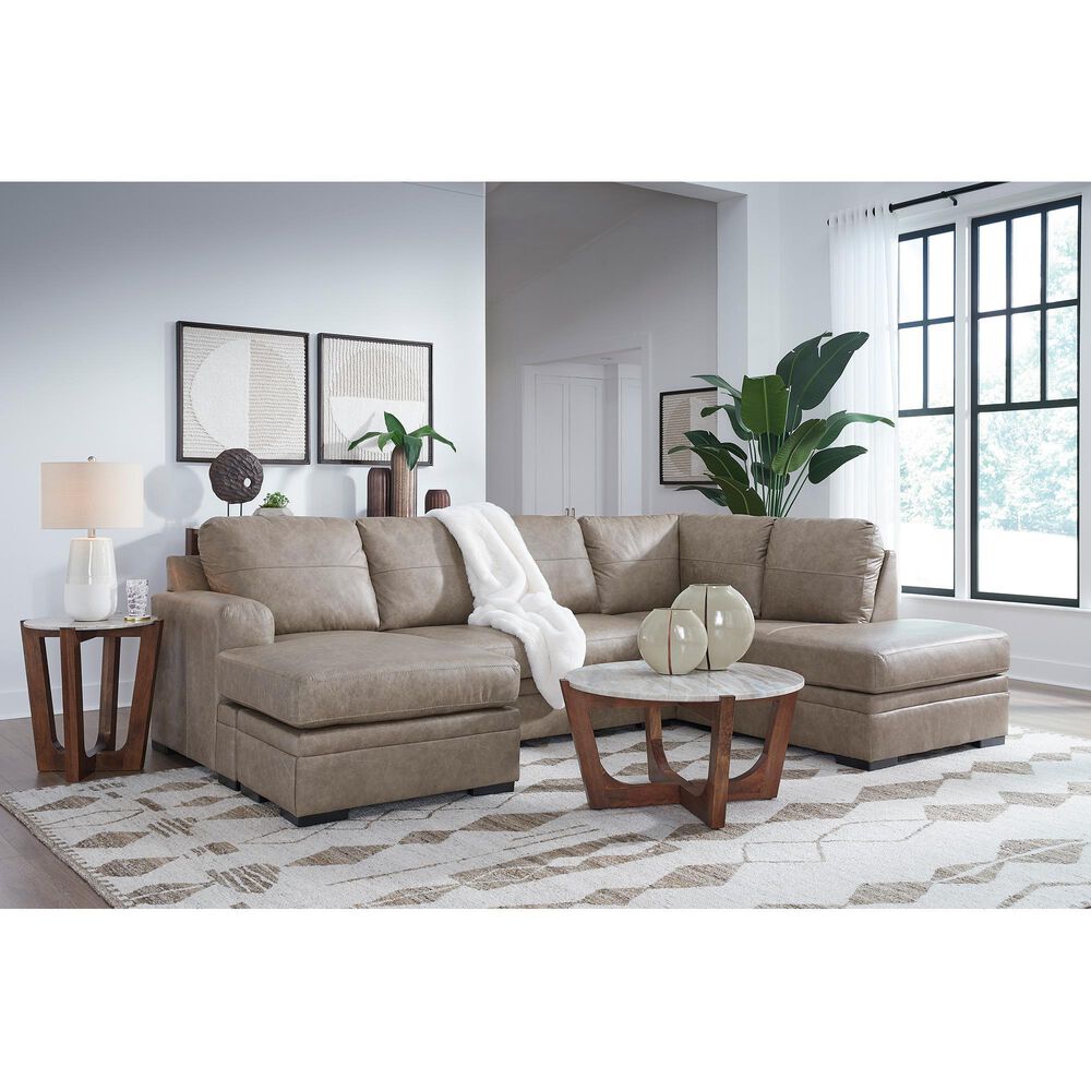 Ashley Amuleto 2-Piece Sectional with Chaise in Desert, , large