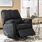 Ashley Darcy Manual Rocker Recliner in Black, , large